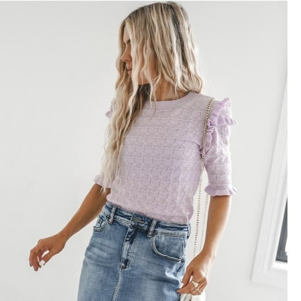 COUNTRY ROAD Broderie Anglaise White Sleeveless Tank Top Blouse